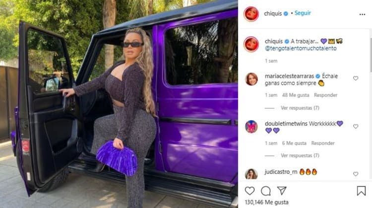 <h3 class="cms-H3-H3"><b>Chiquis Rivera</b></h3>
<br>
<br>Aunque Chiquis Rivera se inclina más por los carros convertibles para tener una experiencia de manejo más conectada con la naturaleza, en su garaje hay un modelo con un alto valor sentimental y no es más que una Mercedes-Benz G-Class, a la que le adjudicó el nombre de “Paloma Blanca” en homenaje a su madre Jenni Rivera, quien falleció el 9 de diciembre de 2012 en un accidente aéreo. 
<br>
<br>
<b>Relacionado:</b> 
<a href="https://www.univision.com/noticias/autos-y-famosos/a-chiquis-rivera-tambien-le-gustan-los-buenos-autos-fotos"><u>A Chiquis Rivera también le gustan los buenos autos</u></a>