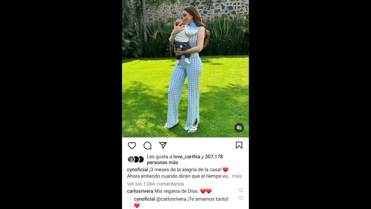 Cynthia Rodríguez presume a su hijo León en tierna foto