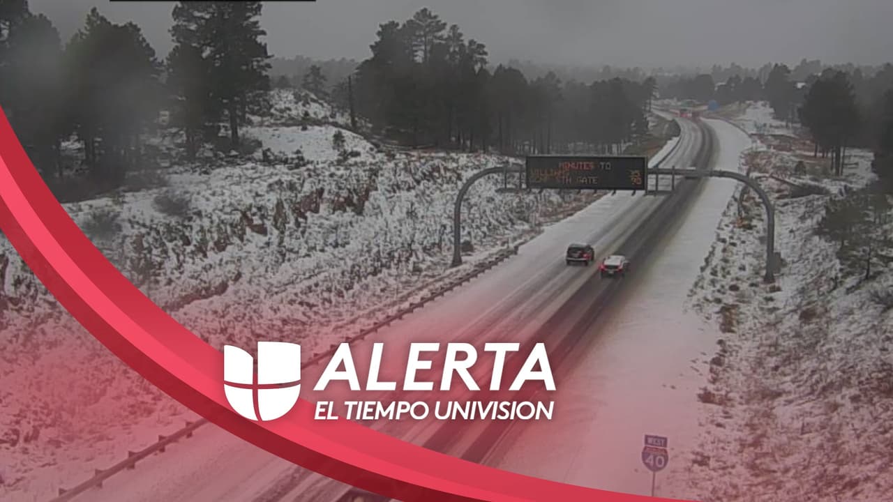 Nieve y lluvia este día en la mayor parte del estado, la temperatura en Flagstaff alcanza los 32°F