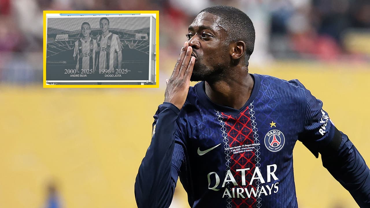 El genial gesto de Dembélé a Diogo Jota tras anotar en el Mundial de Clubes