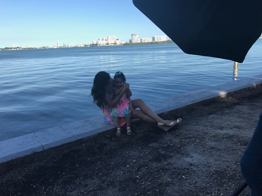 Ana Patricia es una mamá muy cariñosa y se derritió con muestras de amor a su Giulietta.