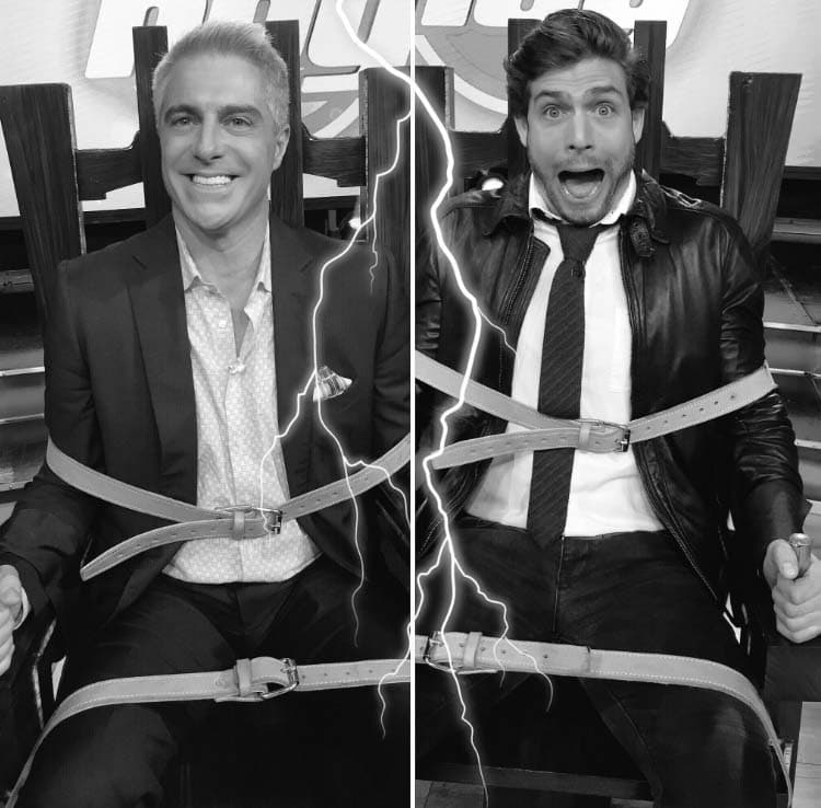 Nuestro invitado no se salvó de la tortura en la silla eléctrica.