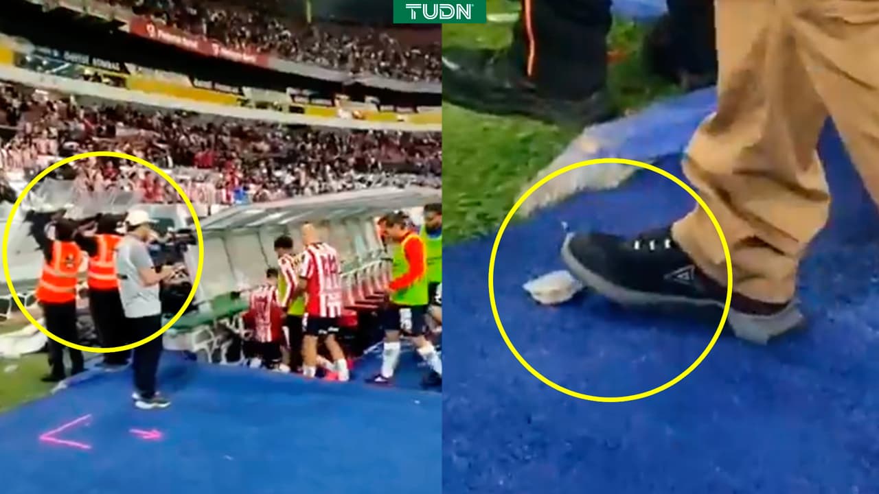 ¿Otra sanción para Chivas? Fan lanza pedazo de cemento en el Jalisco