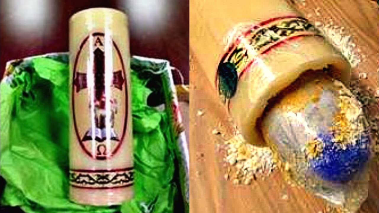 Interceptan un paquete con un traje de primera comunión y un cirio relleno de droga