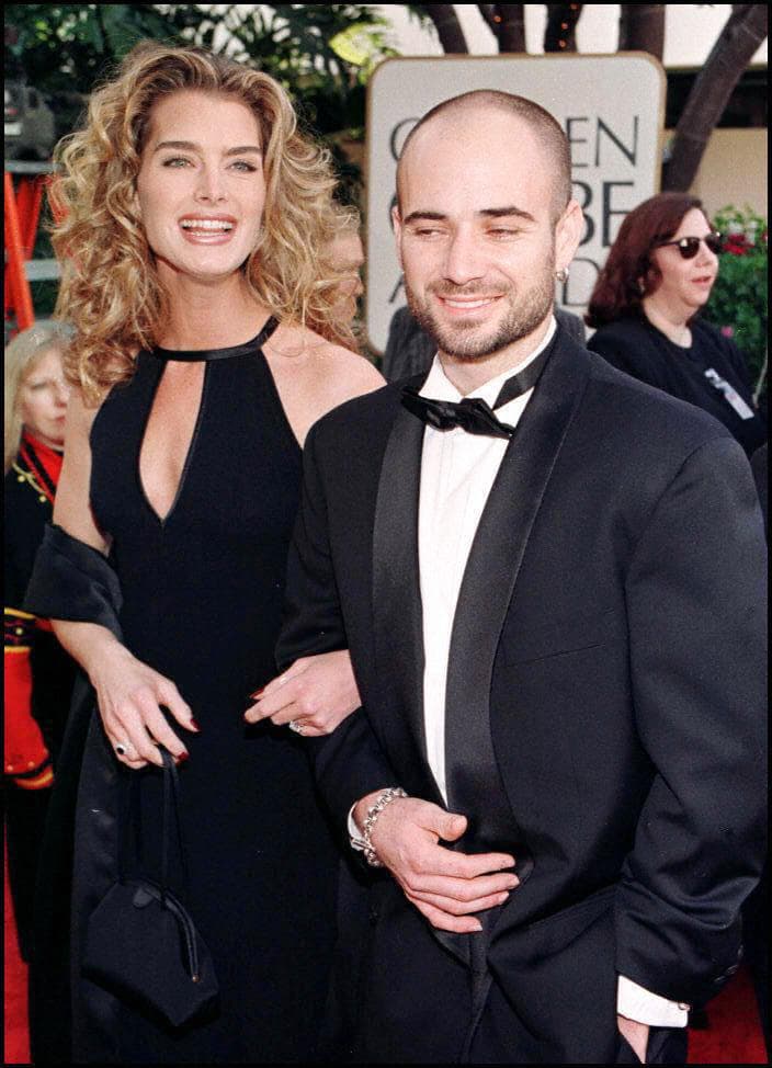¿Recuerdas cuando Brooke Shields andaba con Andre Agassi?