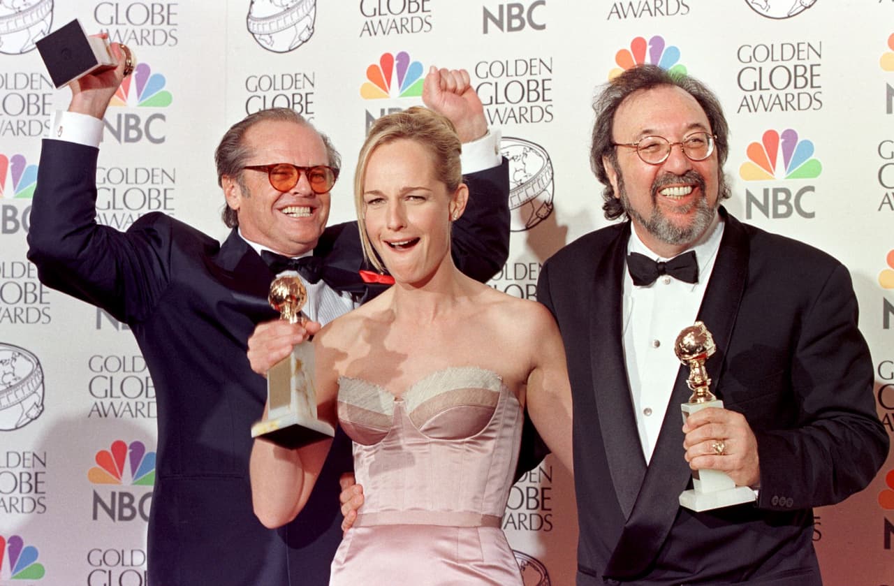 Jack Nicholson y Helen Hunt celebraron su triunfo por 'As Good as It Gets' en 1998.