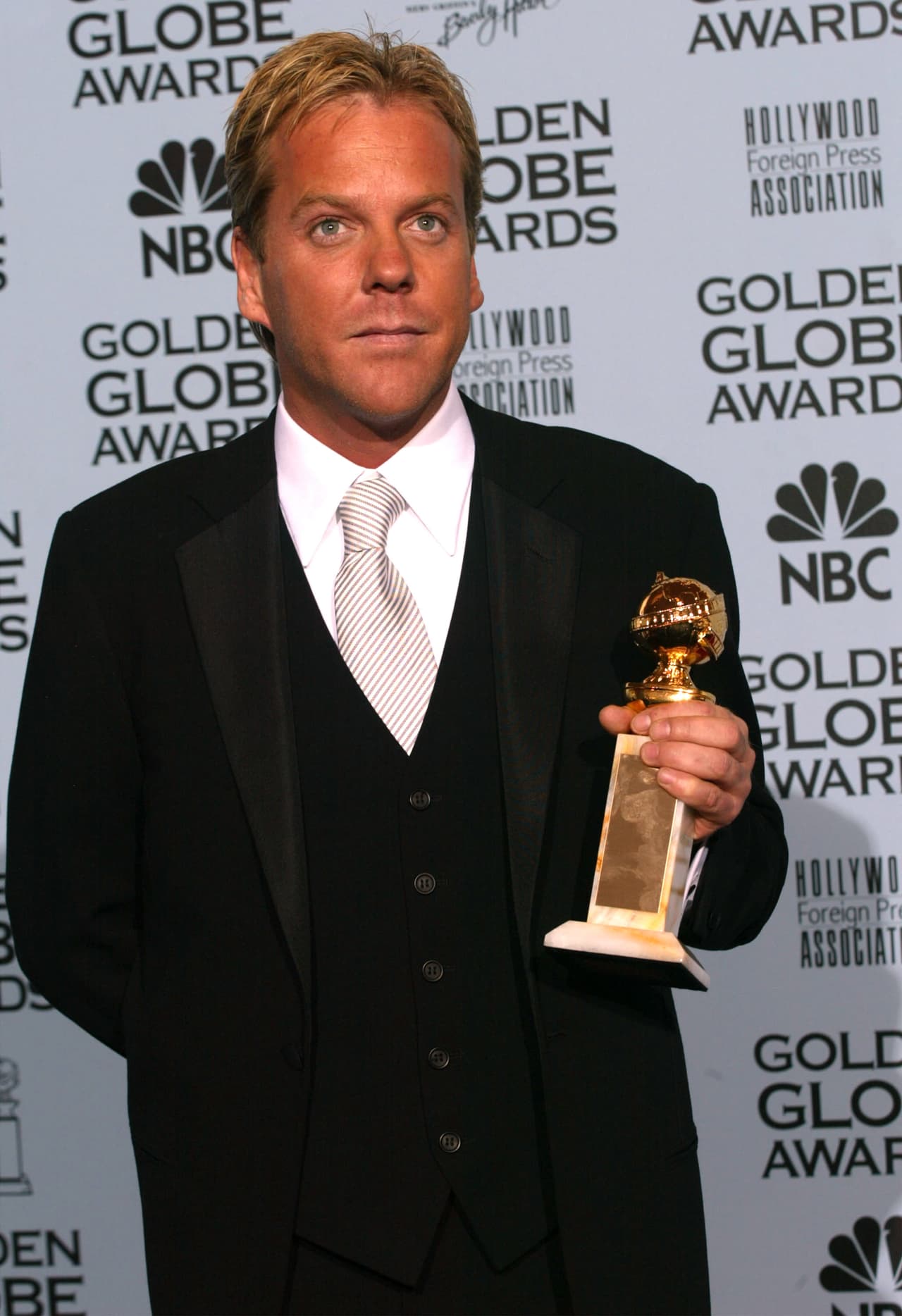 Kiefer Sutherland también se alzó con un Globe por su estelar en la serie '24'.