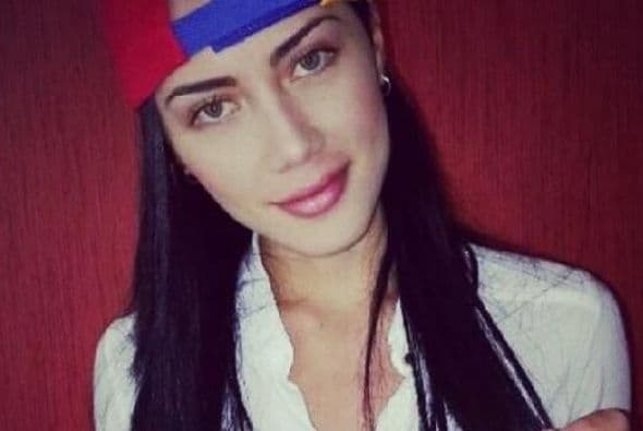 Georgina Mazzeo, Miss Tachira 2013, dijo que el que se cansaba, perdía . Fotografía tomada de Twitter.