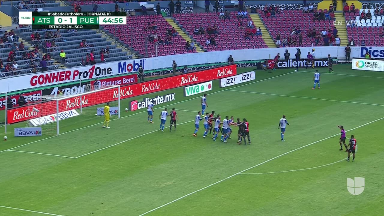 ¡GOL!  anota para Atlas. Julián Quiñones