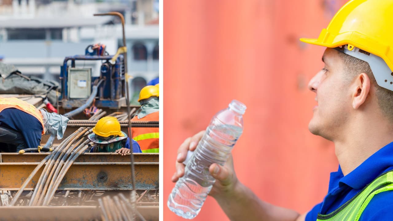 Estos son los derechos de los trabajadores de la construcción durante olas de calor
