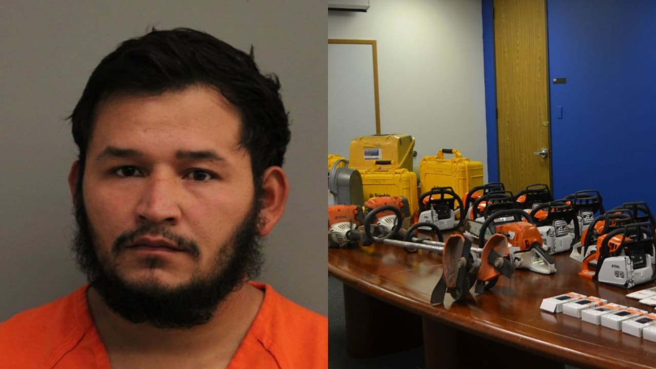 Recuperan en el área de Houston más de $200,000 en equipo de construcción robado; un hombre fue arrestado