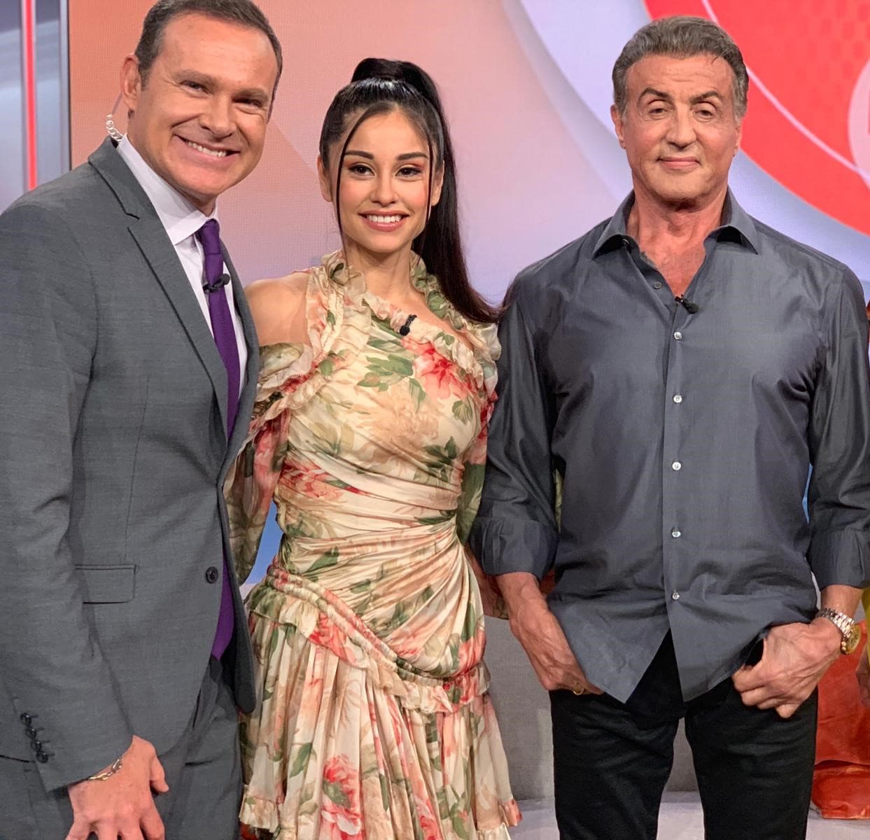 Sylvester Stallone e Yvette Monreal estuvieron en la casa de Despierta América para promocionar la quinta película de la saga de Rambo.