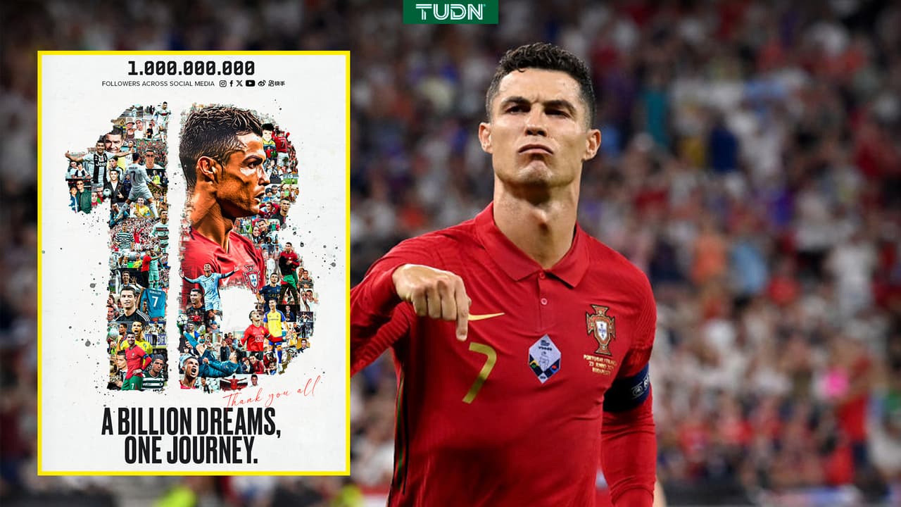 ¡One billion followers, baby! Cristiano alcanza esa cifra en redes sociales