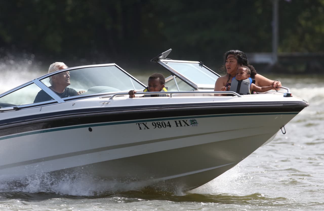 Los peques iban a toda velocidad.