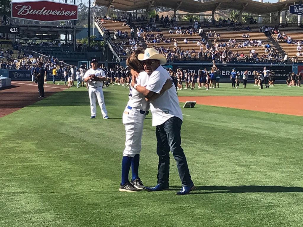 Él agaradeció la ayuda de los asistentes y jugadores del equipo angelino.