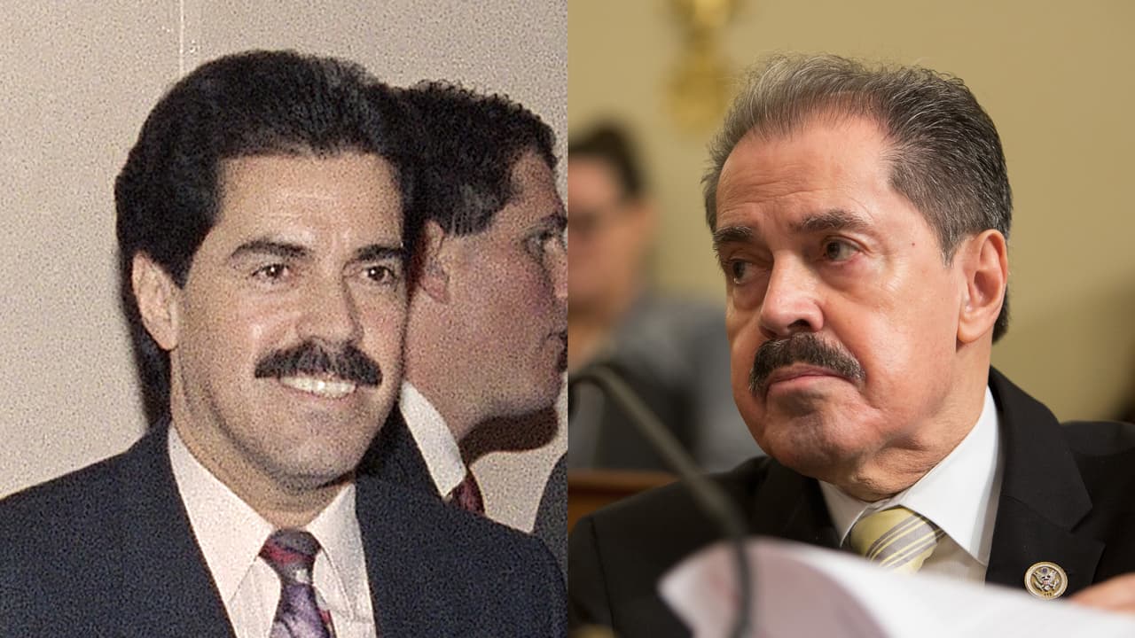 <b>José Serrano nació en 1943 en Mayagüez, Puerto Rico (76 años).</b> Ha sido miembro de la cámara de Representantes desde 1990 por el estado de Nueva York. Fue elegido miembro de la Asamblea del estado de Nueva York en 1975, su primer cargo público. En la foto antigua (izq) durante la campaña presidencial de Bill Clinton en 1992, la reciente (der) durante la discusión sobre la recuperación de Puerto Rico en el Capitolio, el 7 de noviembre de 2017.