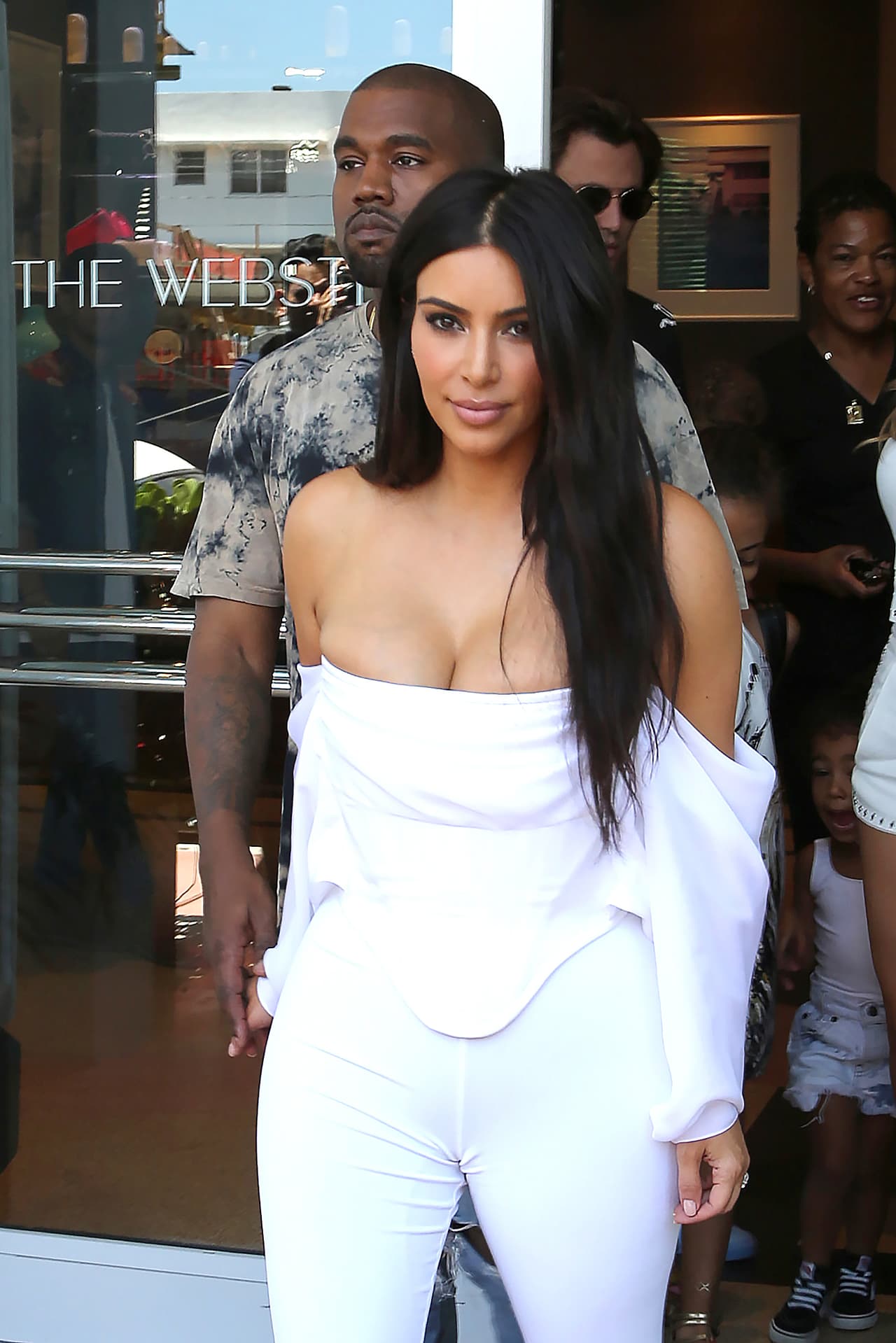 El atuendo de Kim tal vez no es el más indicado para el caluroso Miami.