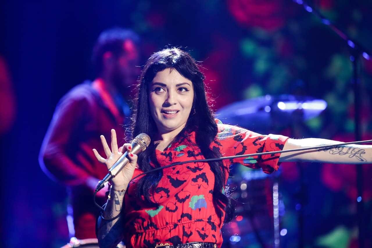 Mon Laferte arrancó el día de ensayos en Las Vegas.