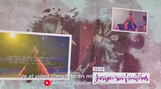 A través de su perfil de Instagram, Ángela Aguilar compartió una parte del clip que generó para agradecer todo lo que vivió en el 2018.