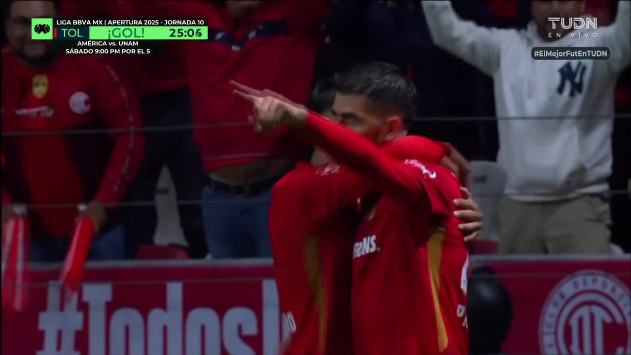¡Es el gol del año! Paulinho firma una jugada enferma del Toluca y hay remontada: 2-1