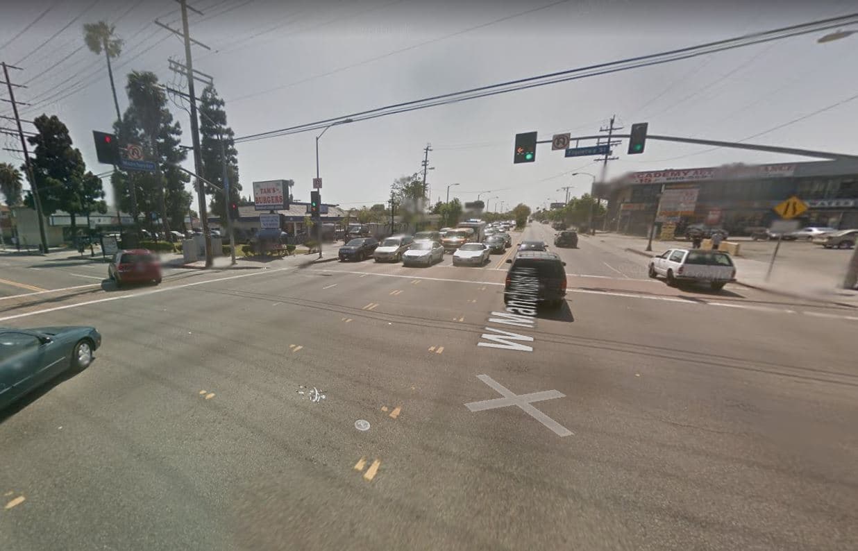 <b>2 .- Vermont Knolls</b>
<br>En el cruce entre la avenida Manchester y la calle Figueroa, se registraron más de 40 accidentes.
<br>
<br>