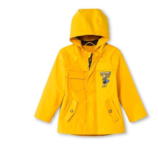 Clásico piloto de lluvia amarillo para varones, 36.99 dólares en Target.com