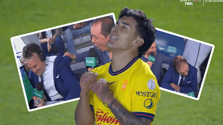 Cuau da jalón de pelo a Faitelson y La Volpe en el gol: "Festeja, carajo"