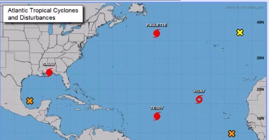 Huracanes Paulette, Teddy y Sally no son un peligro para el sur de la Florida