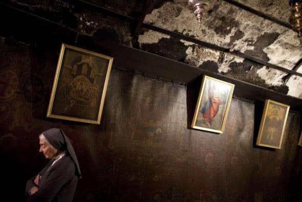 La ciudad de Belén, donde nació Jesús según la tradición cristiana, se encuentra más allá de la barrera de seguridad construida por Israel en la Cisjordania ocupada.