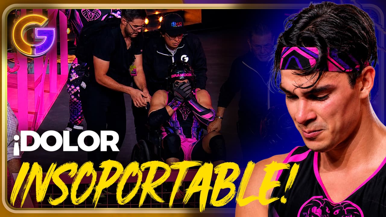 ¡Brandon Comando sale llorando y en silla de ruedas tras un fuerte golpe!