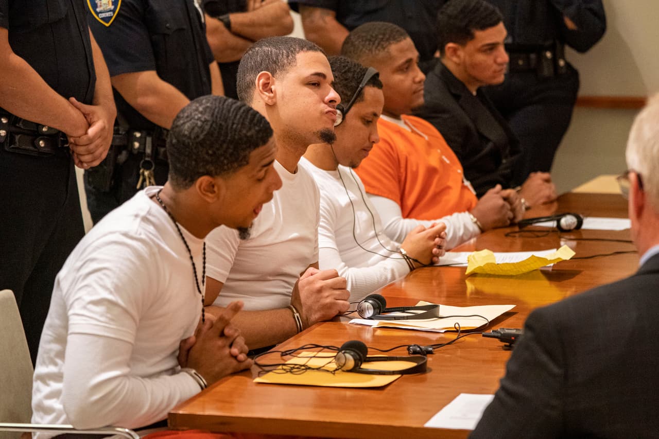 (De izquierda a derecha) Jonaiki Martínez Estrella, José Muñiz, Manuel Rivera, Antonio Rodríguez Santiago y Elvin García.