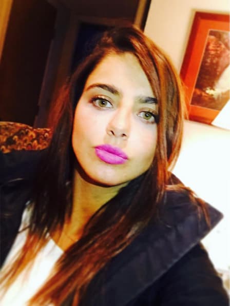 Aquí Michelle instalada en el hotel.