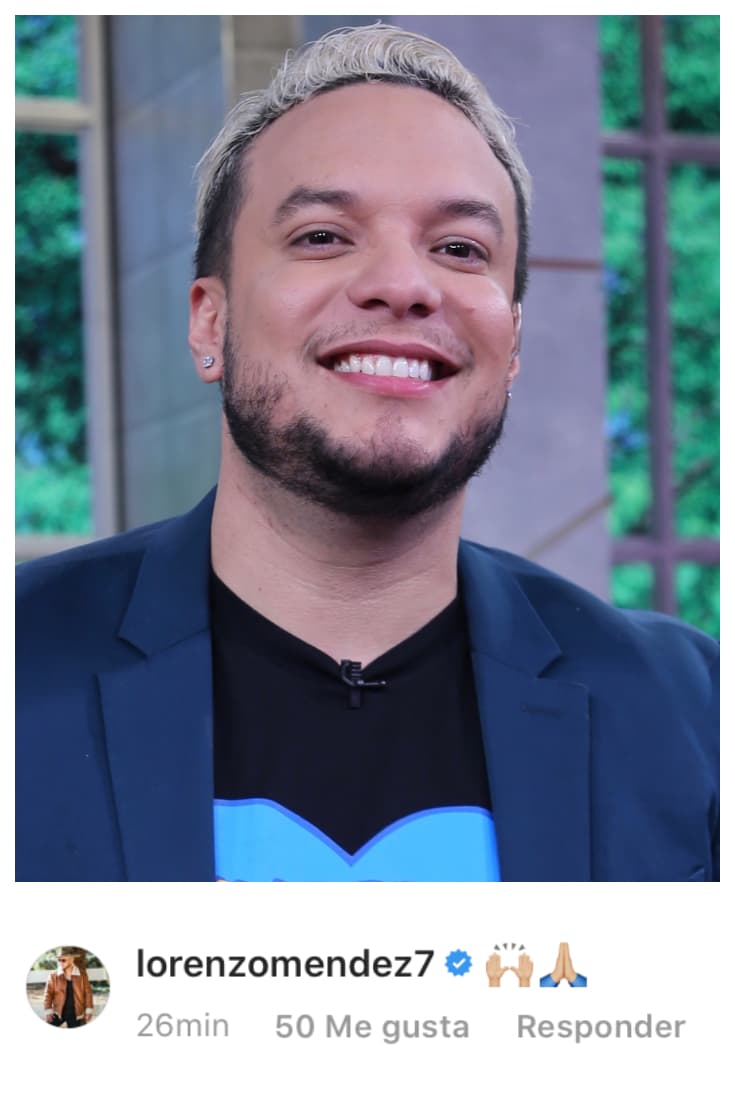 Su esposo, Lorenzo Méndez también dejó algunos emoticonos ante la noticia.