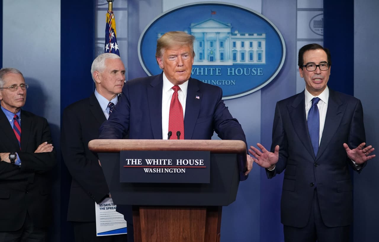 Donald Trump recuerda a Brady en discurso de coronavirus