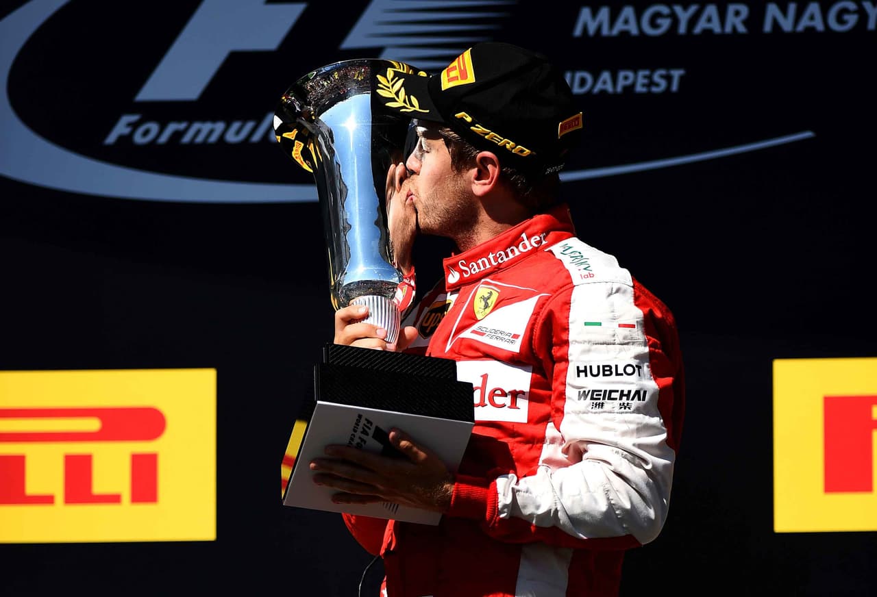 Vettel ganó en Hungría, Alonso fue quinto y Hamilton sigue líder