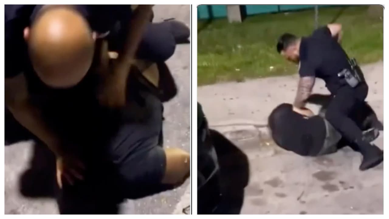 Puños, patadas y gritos: Policía de Miami investiga video que muestra arresto violento