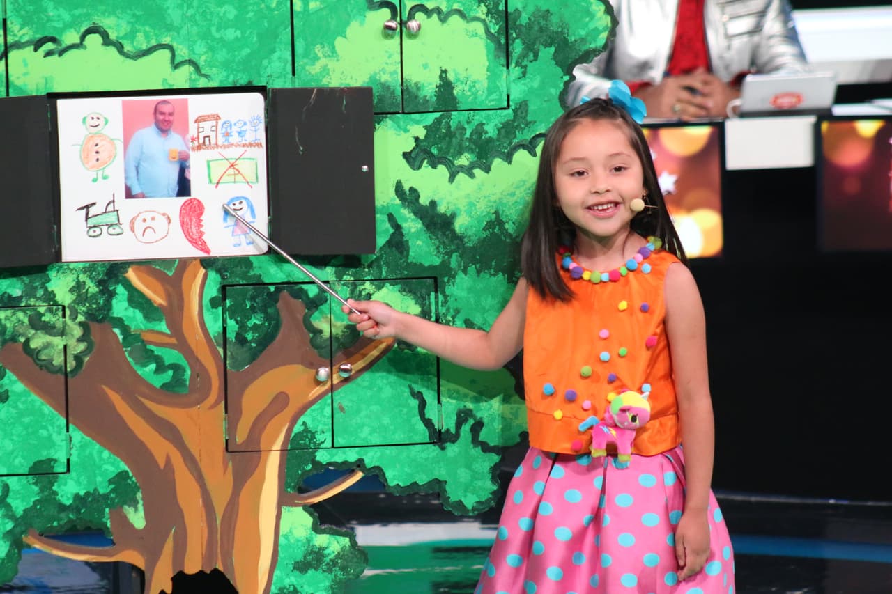 Los capitanes tuvieron la tarea de presentar a su familia a través de un árbol genealógico. Amanda fue la primera y reicibió un 10 de parte de Lupe.