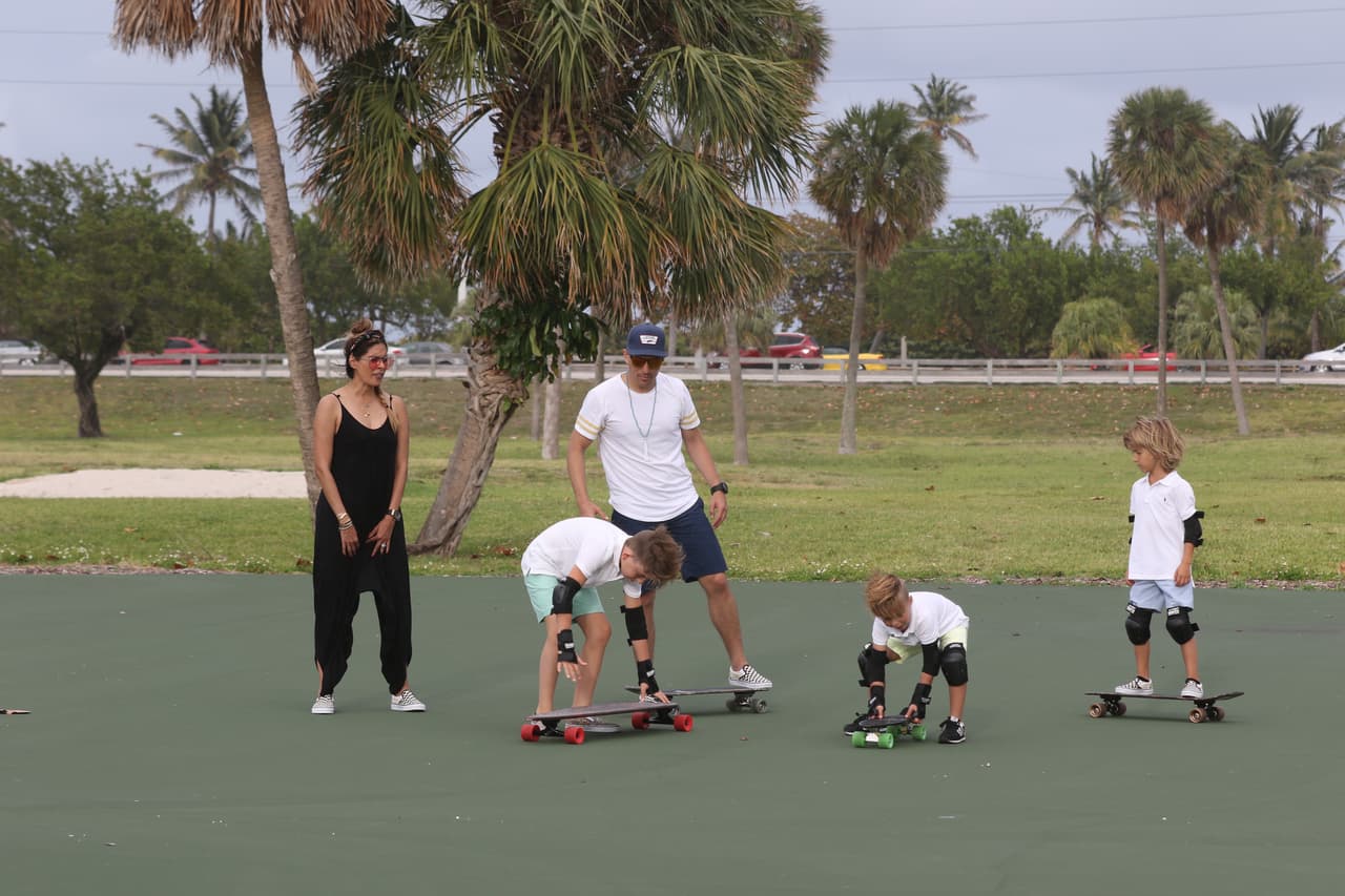 Galilea, en cambio, estuvo con su esposo, Fernando, y con su hijo, Mateo, en un parque.