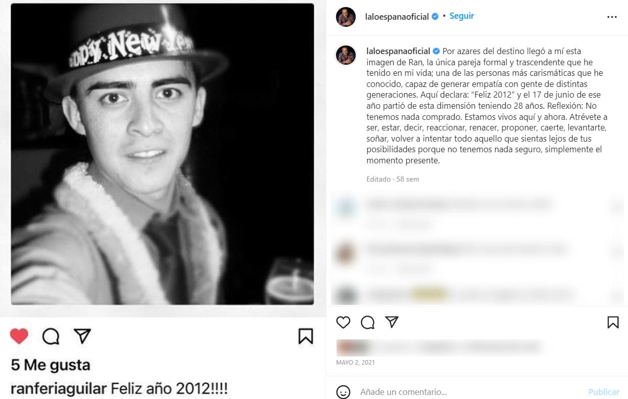 El 2 de mayo España publicó esta fotografía en donde hace una reflexión sobre la vida, pues considera que "no tenemos nada comprado. Estamos aquí y ahora".
<br>