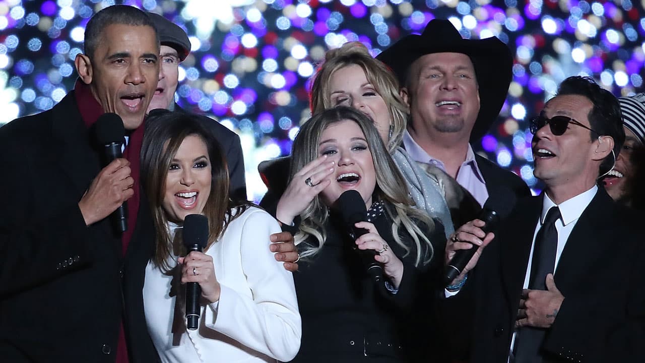 Eva Longoria y Marc Anthony dan la bienvenida a la Navidad desde la Casa Blanca
