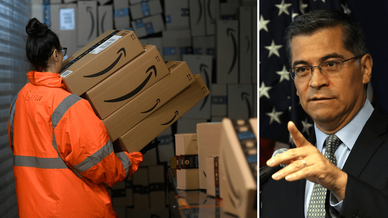 Xavier Becerra lleva a Amazon a tribunales por medidas contra contagios de coronavirus