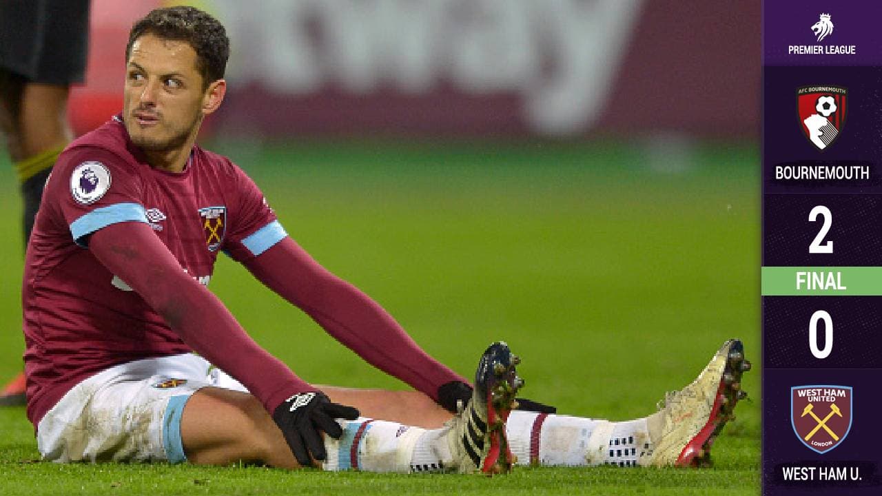 ¿Últimos minutos? Chicharito participó en la derrota del West Ham ante el Bournemouth 

