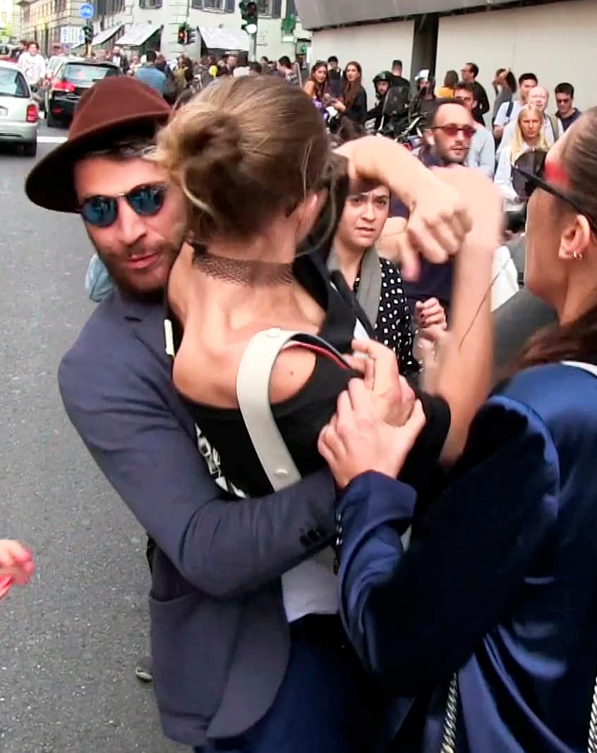 ¡Gigi se supo defender bien!