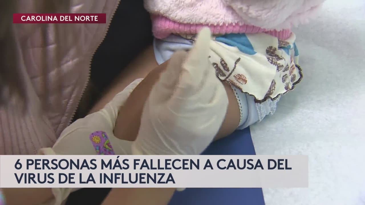 Departamento de Salud confirma 6 muertes más por virus de la influenza en Carolina del Norte