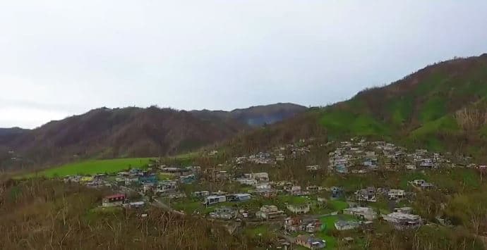San Lorenzo incomunicado tras la caída de un puente que voló el huracán Maria.