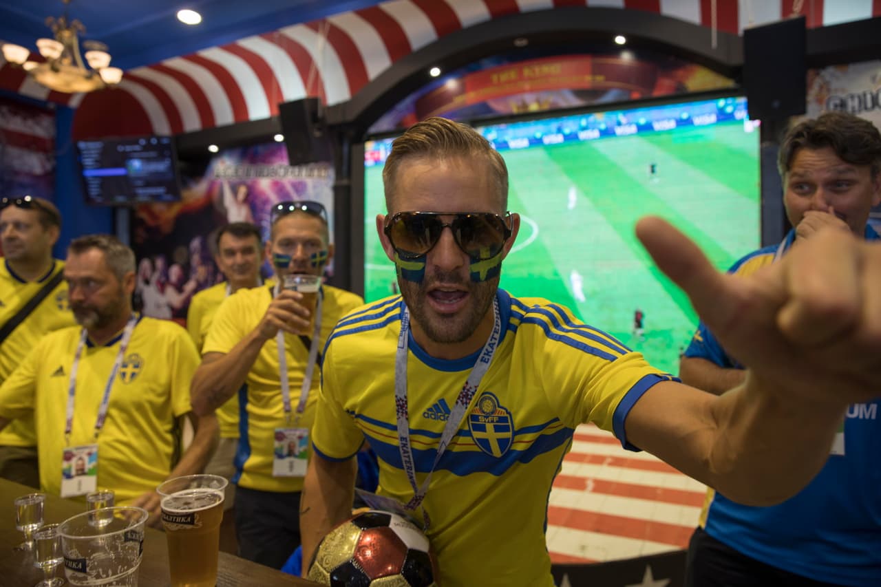 El colorido y la alegría se convirtieron en la representación de los fanáticos para el partido entre México y Suecia por el grupo F del Mundial de Rusia 2018.