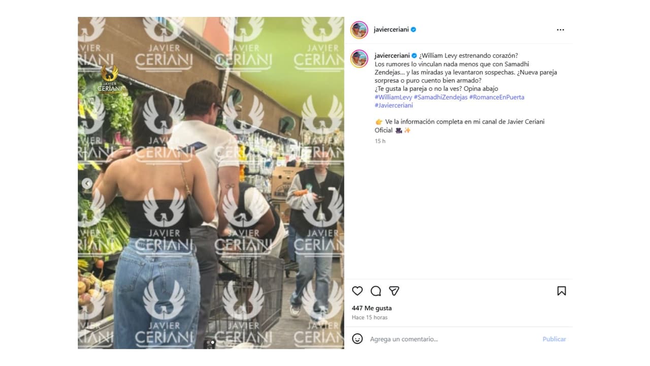 Así fue captado William Levy en supermercado de Pembroke Pines, en el condado de Broward, Florida.