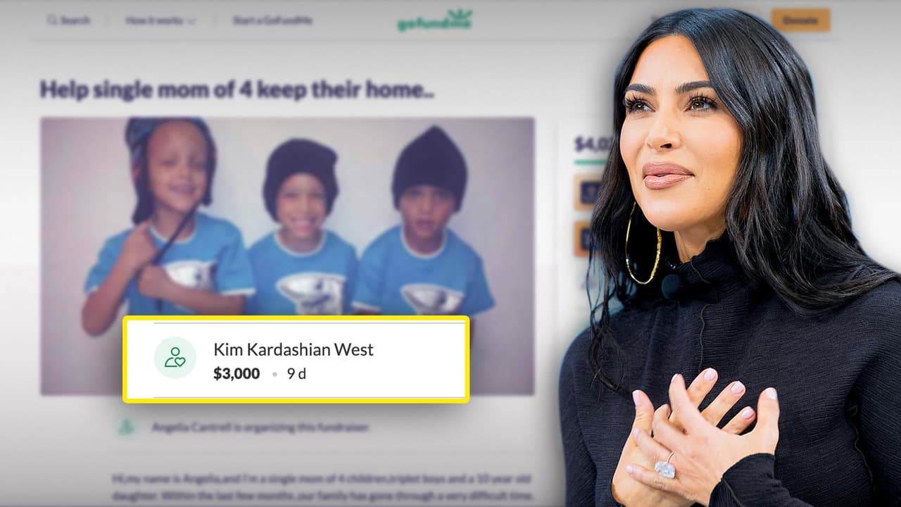 Kim Kardashian dona 3,000 dólares a madre soltera de 4 hijos que iba a quedarse sin hogar