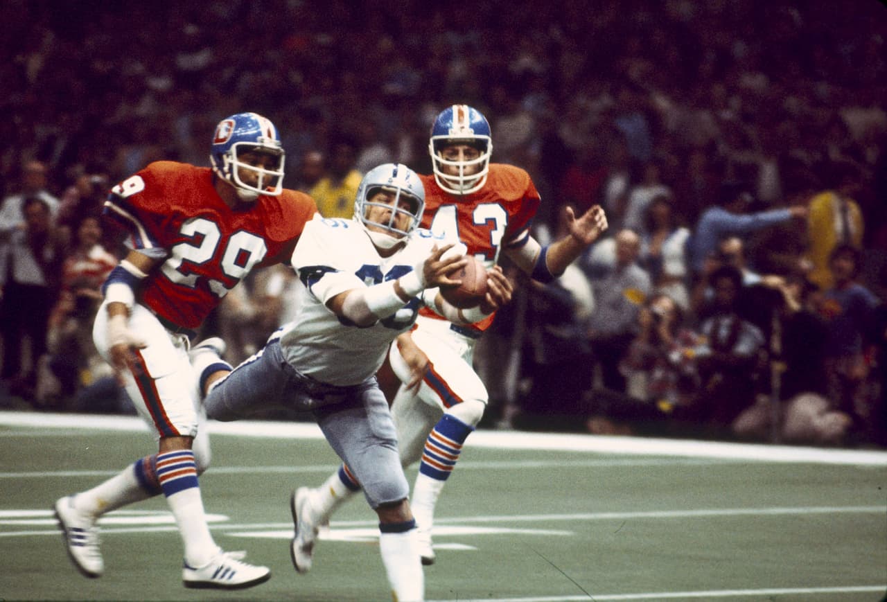 SUPER BOWL XII. Primera experiencia de los Broncos fue una derrota 27 - 10 con los Dallas Cowboys.