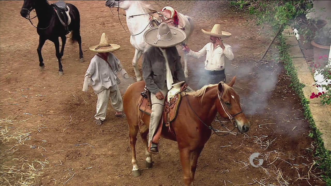 Zapata, en su caballo, es baleado.